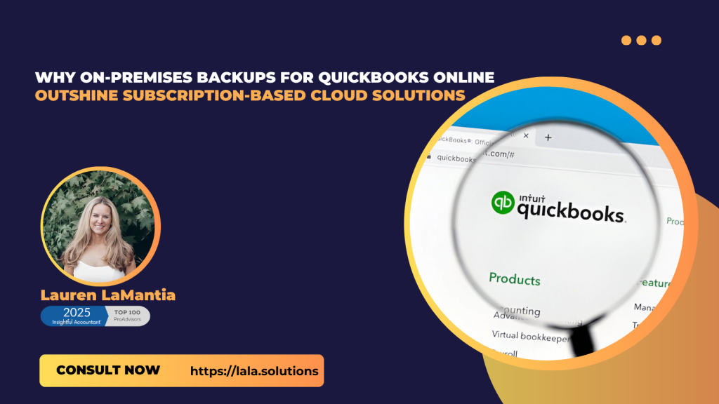 Why On-Premises QBO Backups Outshine Cloud Subscriptions for Data Security